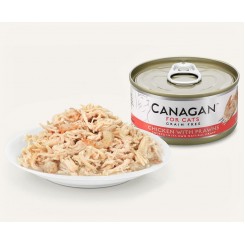 Canagan 無穀物雞肉伴蝦配方貓罐頭 75g