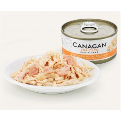 Canagan 無穀物雞肉伴三文魚配方貓罐頭 75g