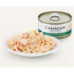 Canagan 無穀物雞肉伴鱸魚配方貓罐頭 75g