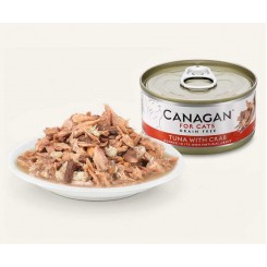 Canagan 無穀物吞拿魚伴蟹肉配方貓罐頭 75g