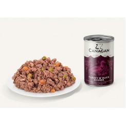 Canagan 無穀物火雞伴鴨肉(成犬)配方狗罐頭 400g